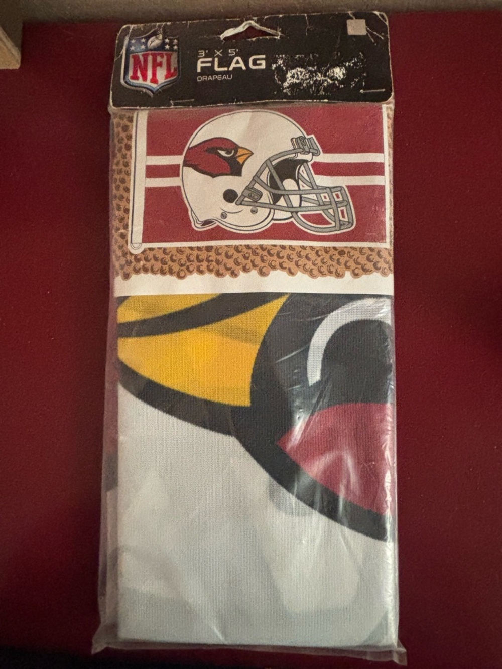 3x5 NFL Arizona Cardinals Flag - Red, White, Yellow, Black Wincraft  Made in USA